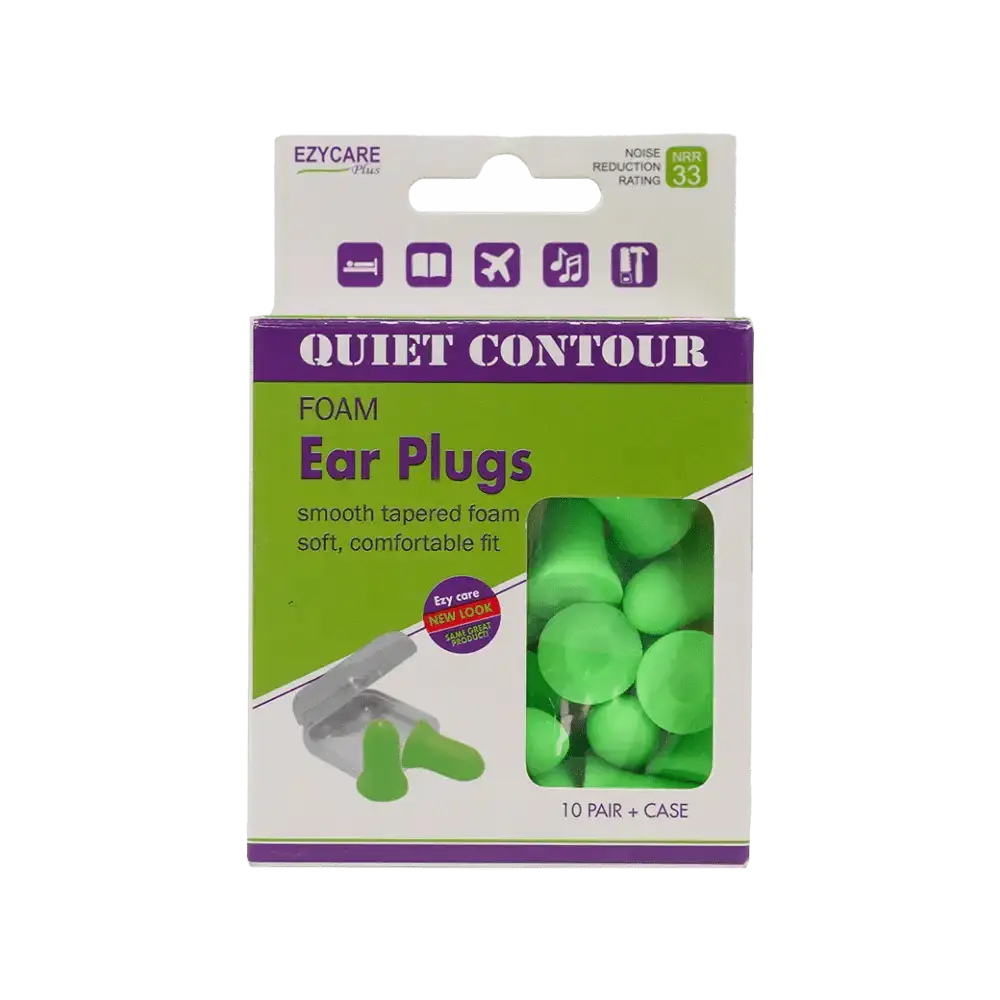 Ezycare Plus - Ezycare Plus Quiet Contour Foam Ear Plugs 10Pair - 10033 - Pharmazone - 