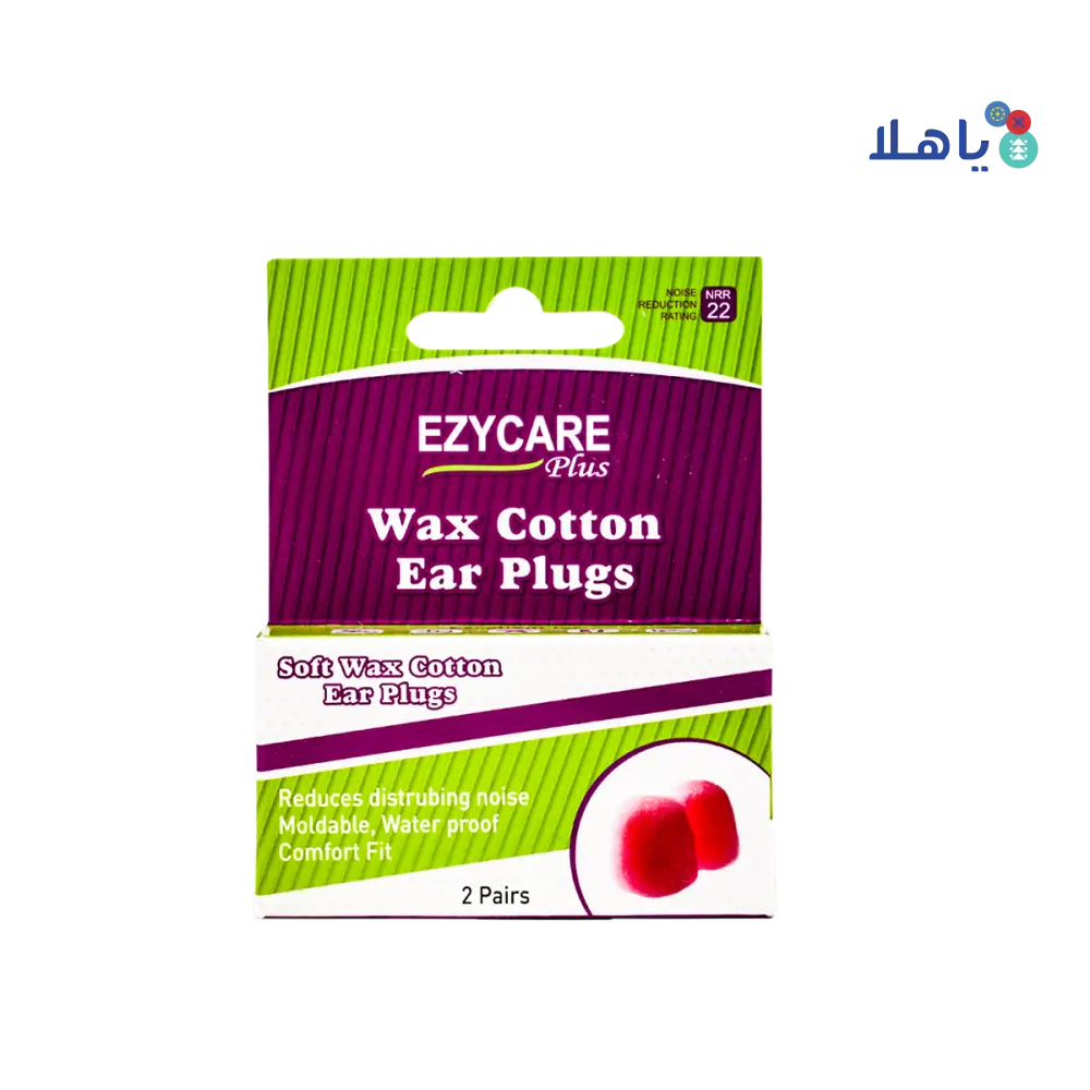 Ezycare Plus Wax Cotton Plugs 2Pairs  11241