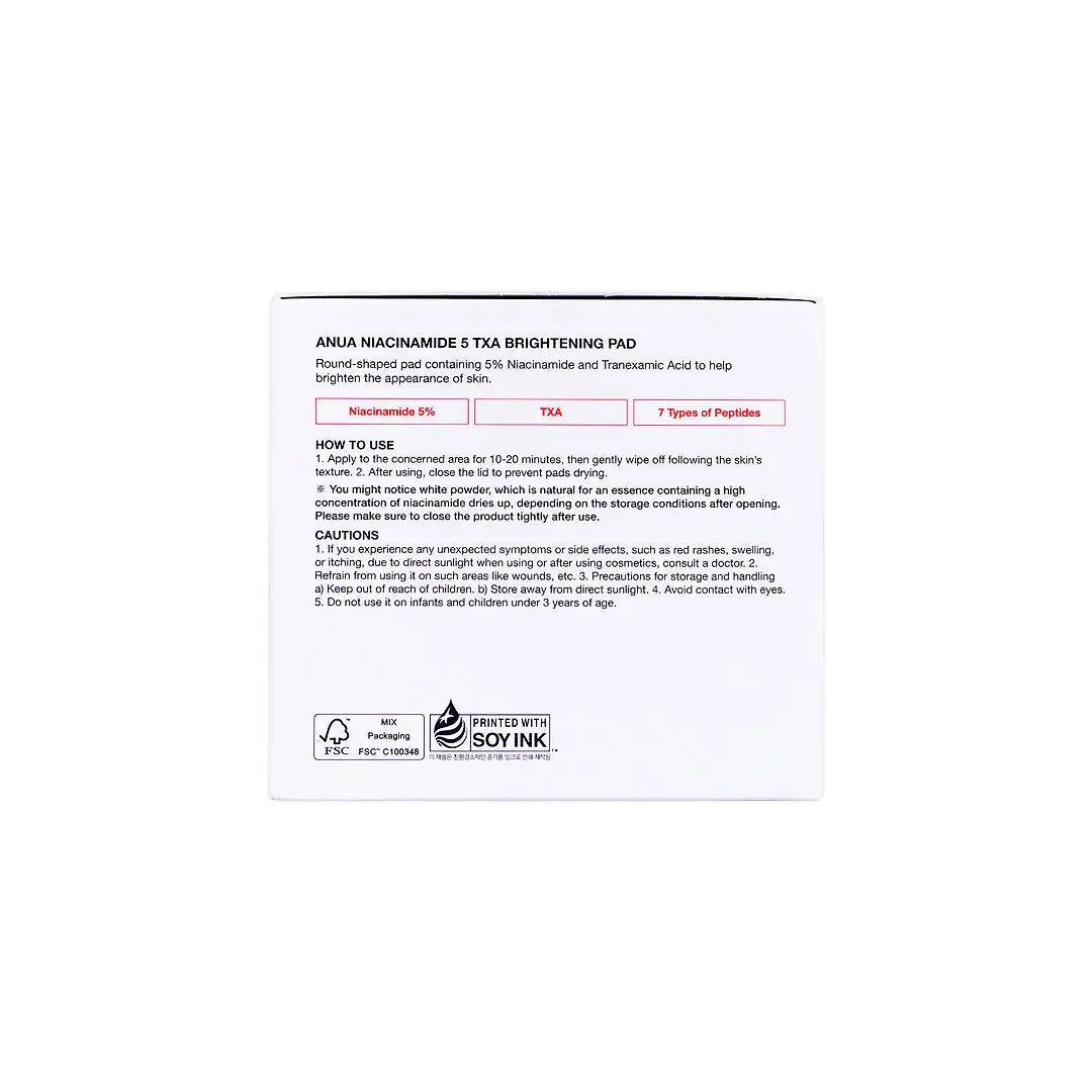 57333-Anua Niacinamide 5 TXA Brightening 60 Pads +6