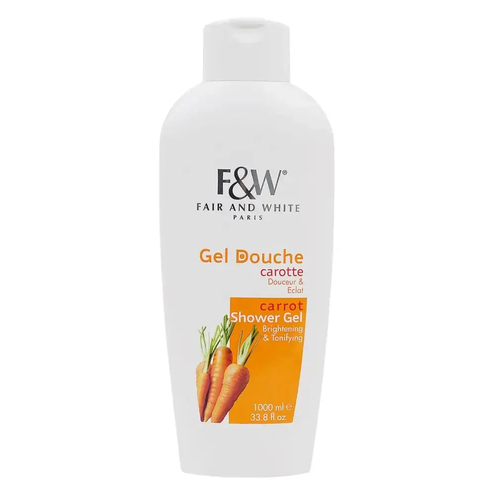 F&W - Fair And White Carrot Shower Gel Brightening 1000ml - Pharmazone - 