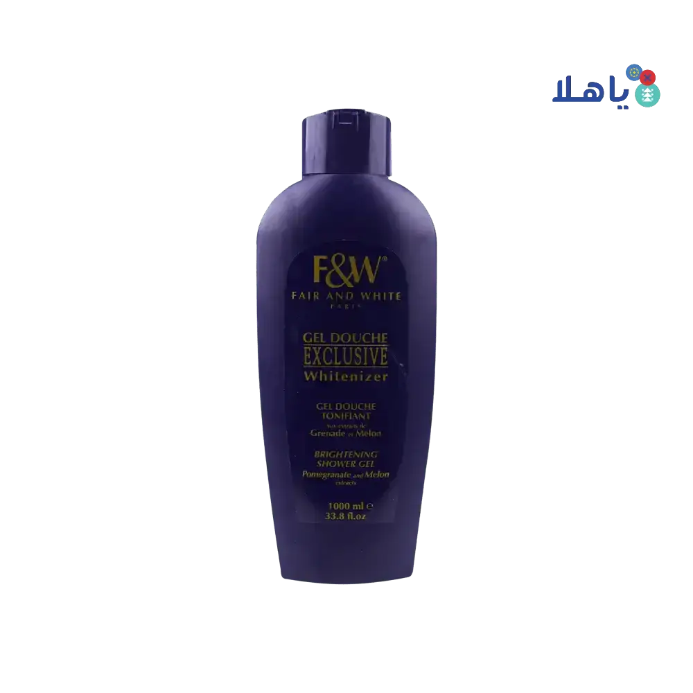 F&W - FAIR AND WHITE EXCLUSIVE WHITENIZER BRIGH SHOWER GEL 1000ML - Pharmazone - 