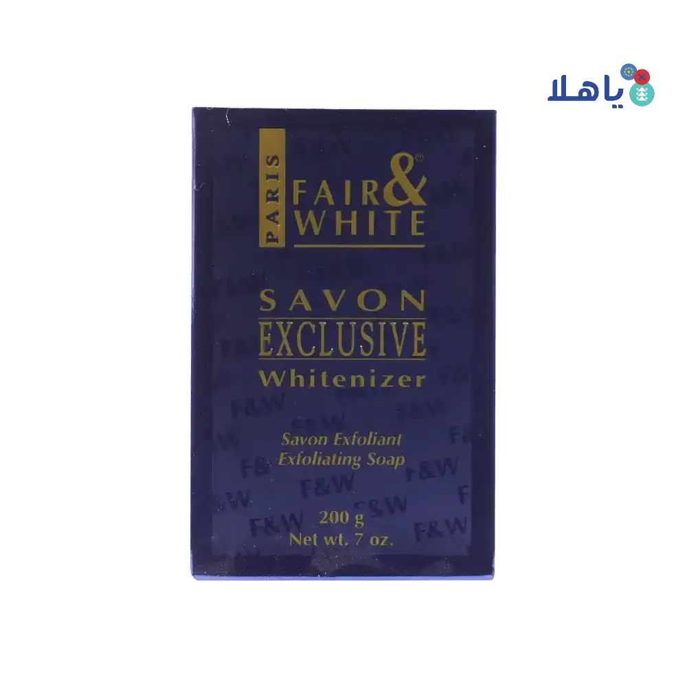 F&W - Fair And White Exfoliating Soap 200Gr - Blue - Pharmazone - 