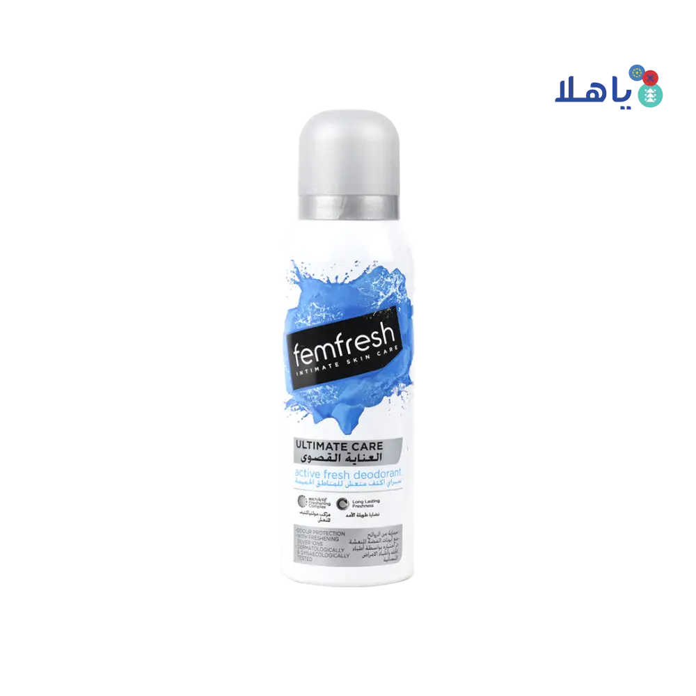 FEMFRESH ACTIVE FRESH DEODRANT 125ML-SILVER