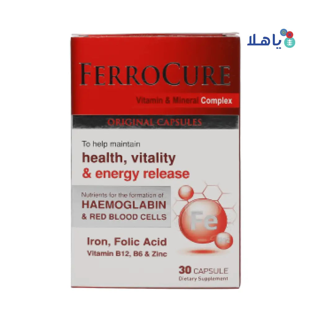 FERROCURE VITAMIN & MINERAL COMPLEX 30 CAPSULE