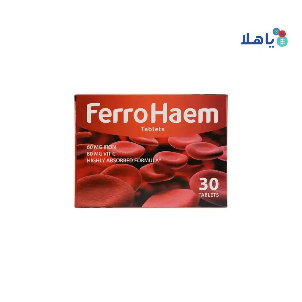 US - NUTRI - Ferrohaem 30 Tablets - Pharmazone - 