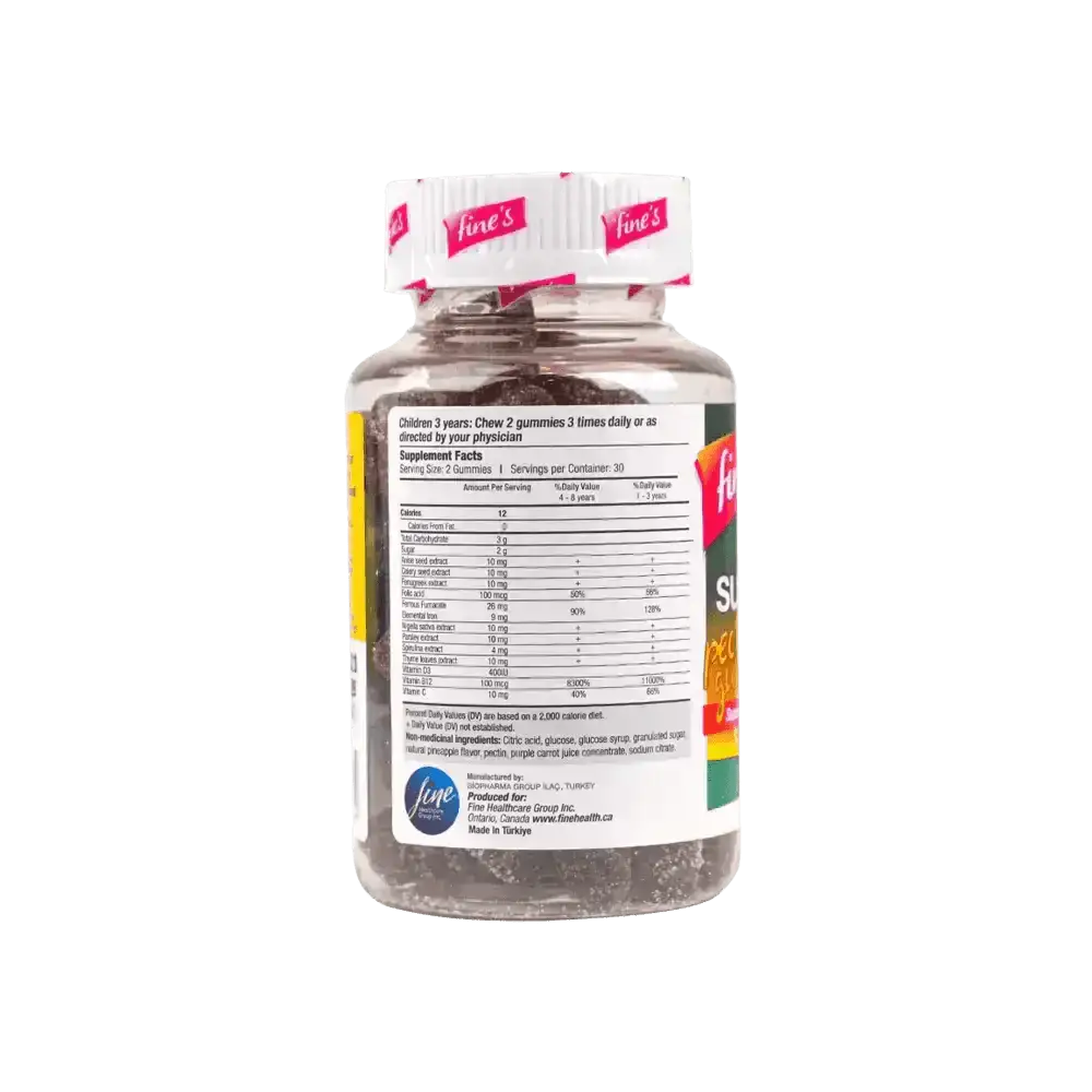 FINE HEALTHCARE GROUP INC - Fine's Children Fe+ Iron Support 60gummies - Pharmazone - 