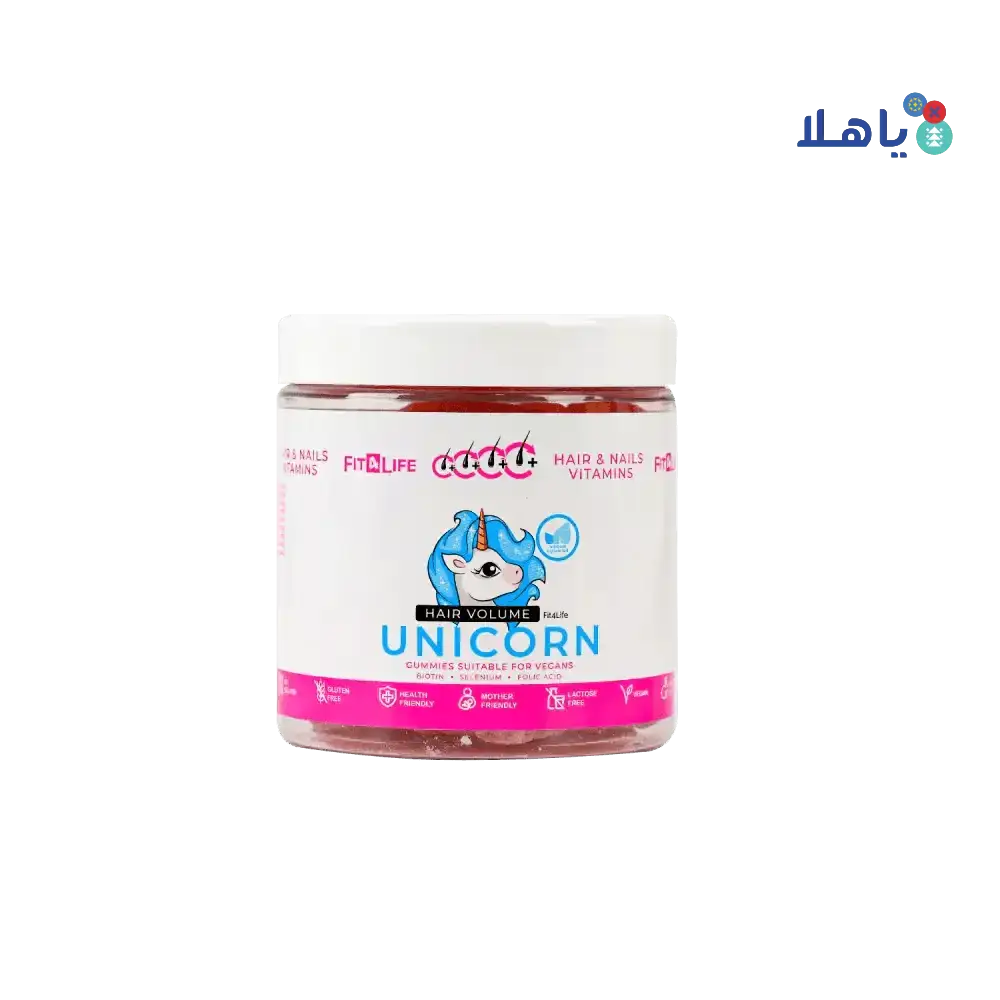 FIT 4 LIFE - Fit 4 Life Hair Volume Unicorn 300G 60Gummies - Pharmazone - 