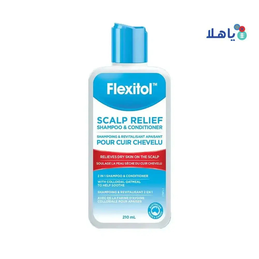 FLEXITOL - FLEXITOL SCALP RELIEF SHAMPOO & CONDITIONER (2 IN 1) 210ML - Pharmazone - 