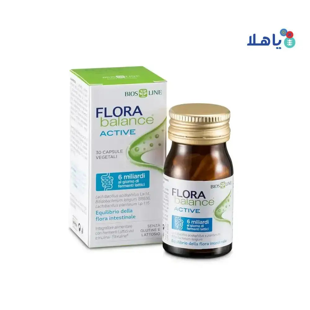 BIOS LINE - FLORA BALANCE ACTIVE 6 BILLION 30CAP - Pharmazone - 