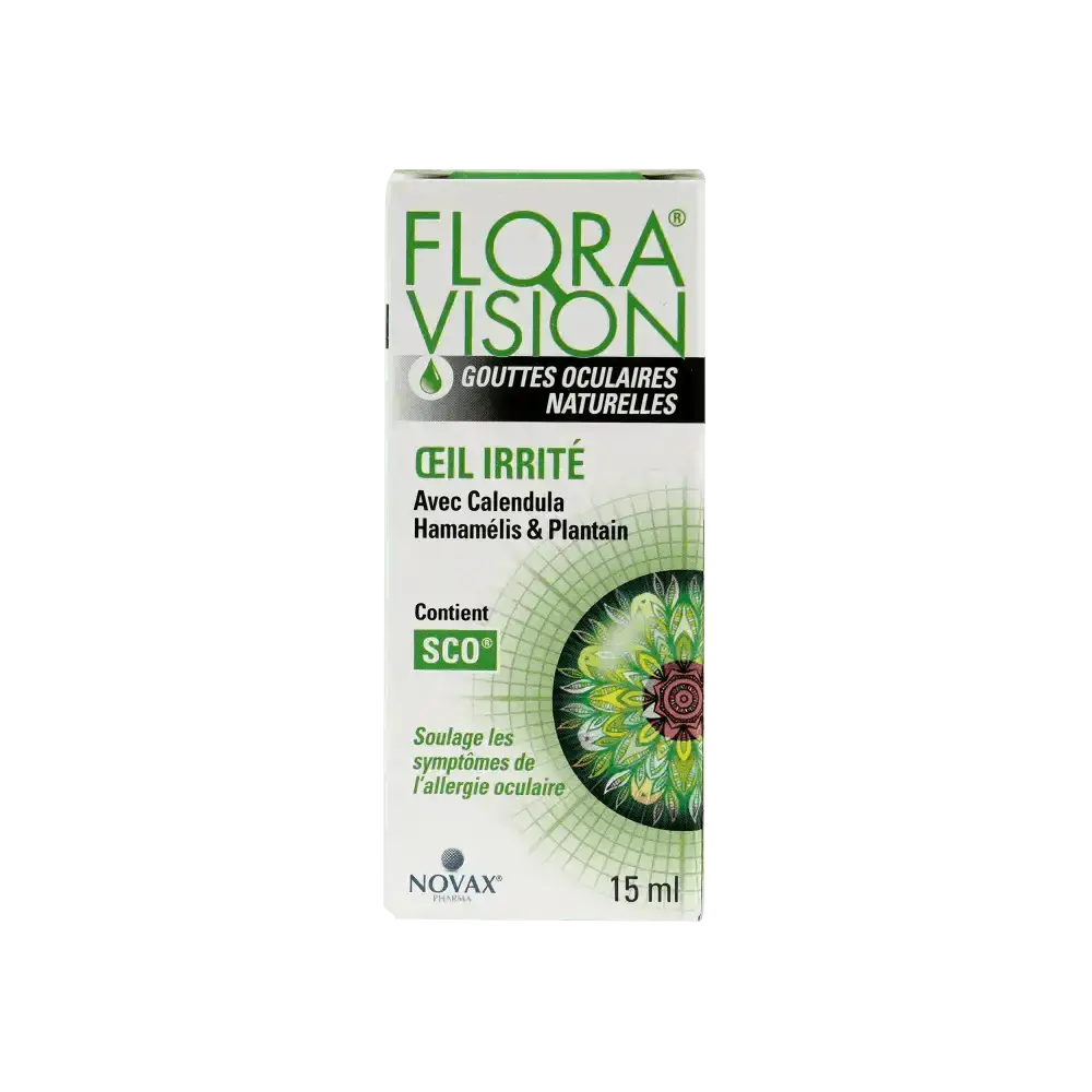 NOVAX - FLORA VISION IRRITATED EYE DROPS 15ML - Pharmazone - 