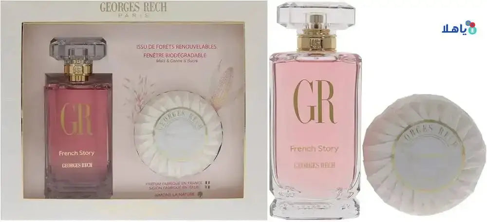 GEORGES RECH - French Story EDP 100ml+Perfumed Soap 100g Gift Set - Women - Pharmazone - 