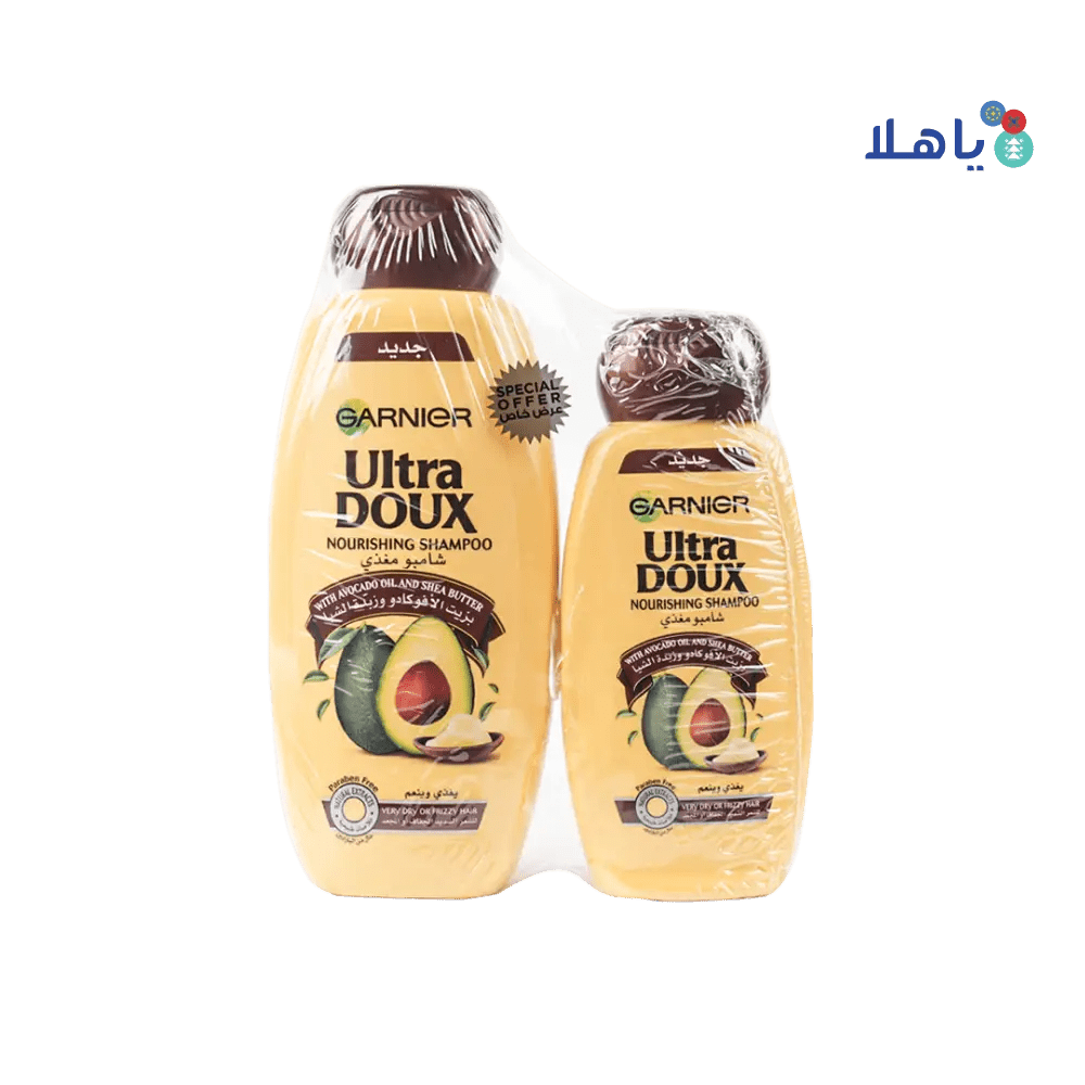 Garnier - Garnier Ultra Doux Shampoo 400ml+200ml - Avocado & Shea Butter - Pharmazone - 