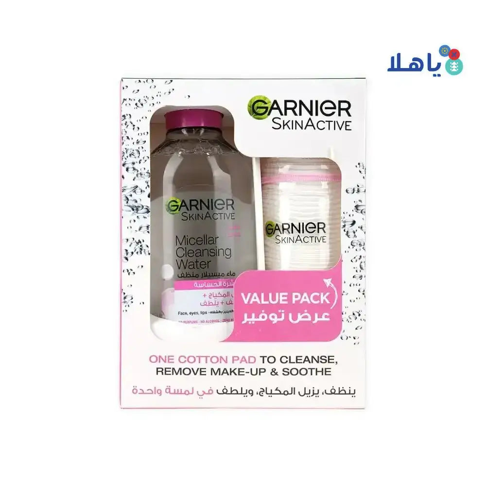 Garnier - Garnier Micellar Cleansing Water 400ml+Cotton Pads - Pharmazone - 