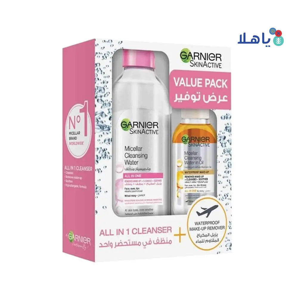 Garnier S.ACleansingWater 400Ml+Micellar Water In Oil 100ml