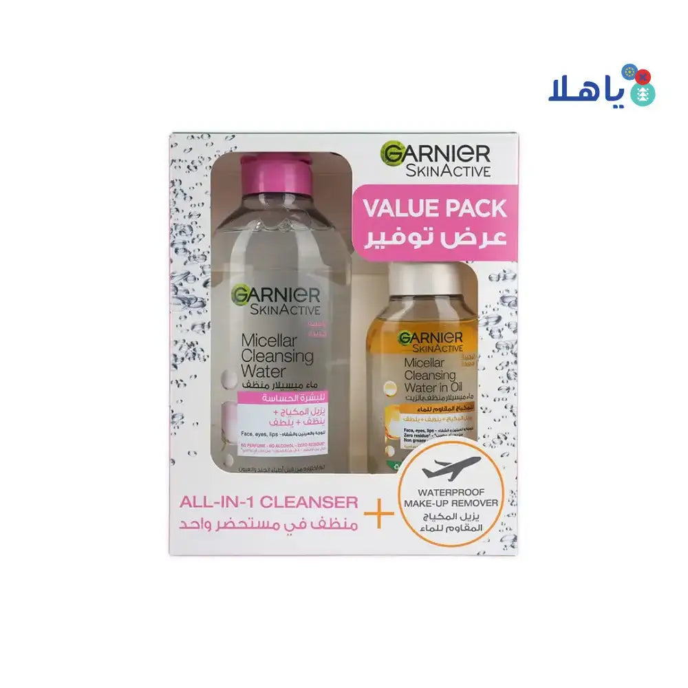 Garnier - Garnier Micellar Cleansing Water 400ml+Oil 100ml - Pharmazone - 