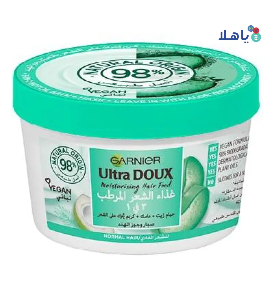 Garnier Ultra Doux Moisturising Hair Food Mask 390ml-Normal