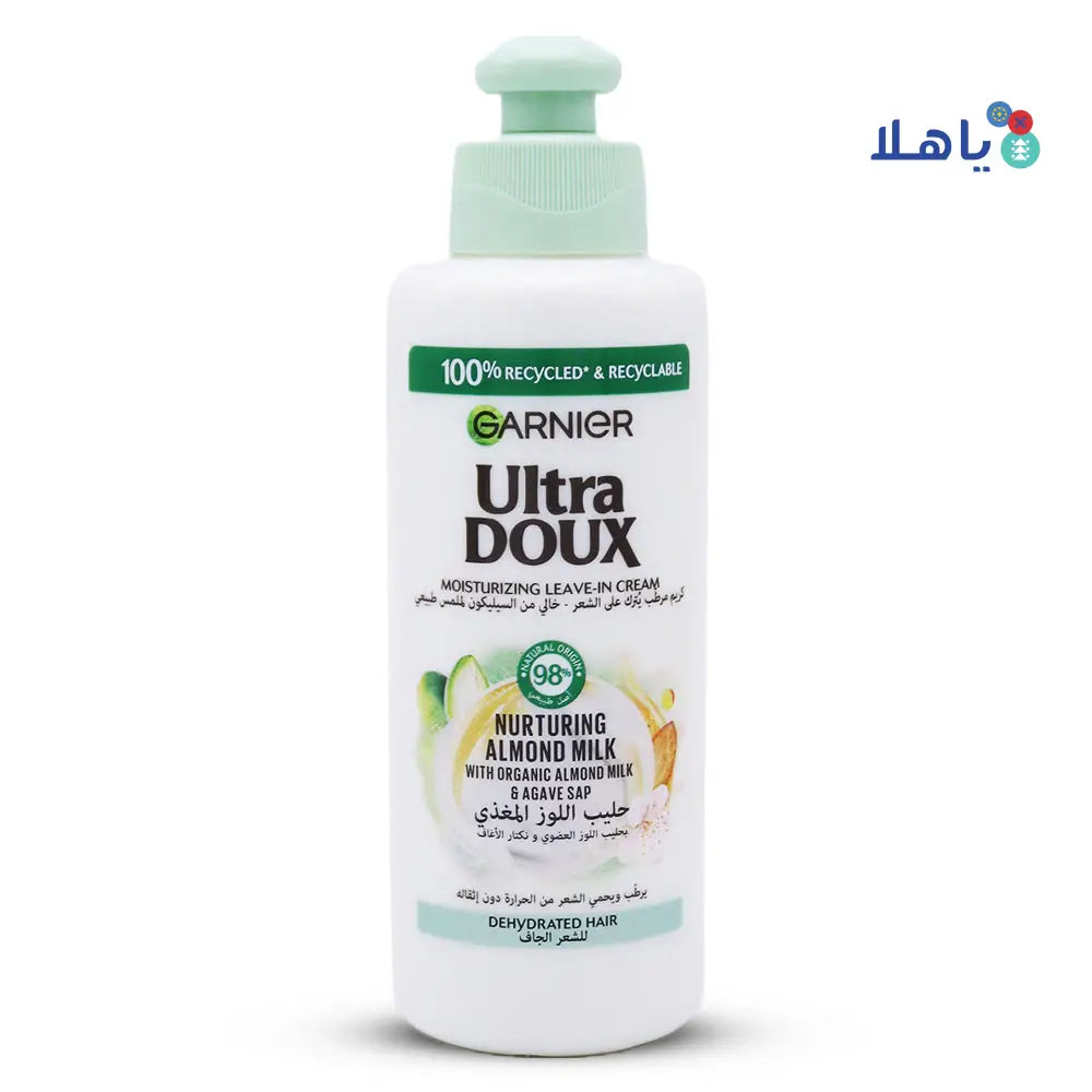 GARNIER ULTRA DOUX NURTURING ALMOND MILK&AGAVE SAP CR 200ML