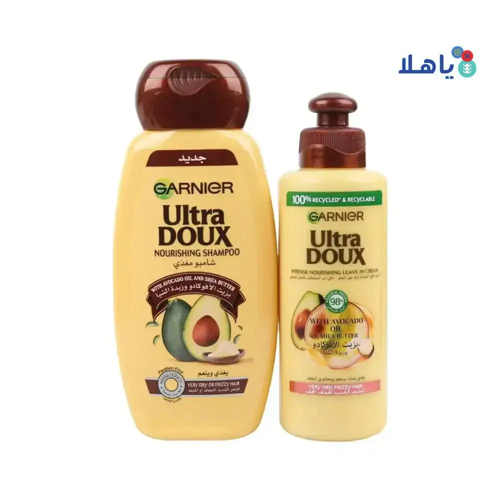 Garnier Ultra Doux Shampoo + Leave In - Avocado Set