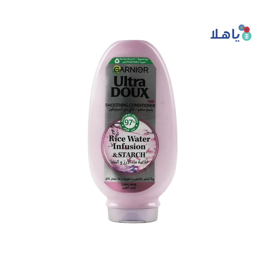 Garnier Ultra Doux Smoothing Conditioner 360ml-Rice Water