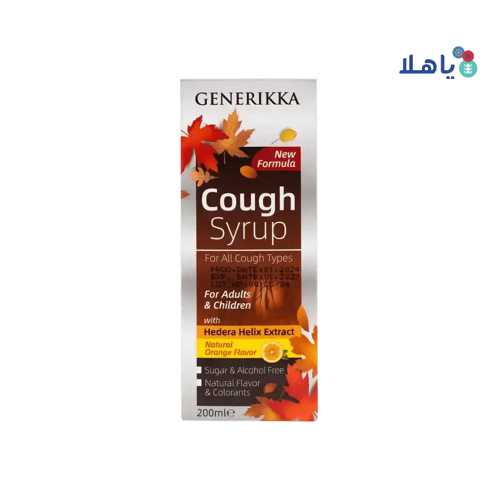 PROTEM PHARMA - Generikka Cough Syrup 200Ml - Orange Flavor - Pharmazone - 