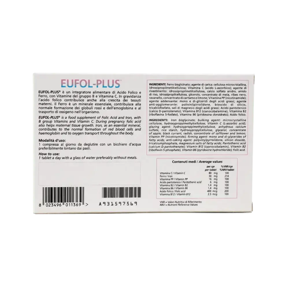 MAR FARMA - Genes Eufol - Plus 30 Tab - Pharmazone - 