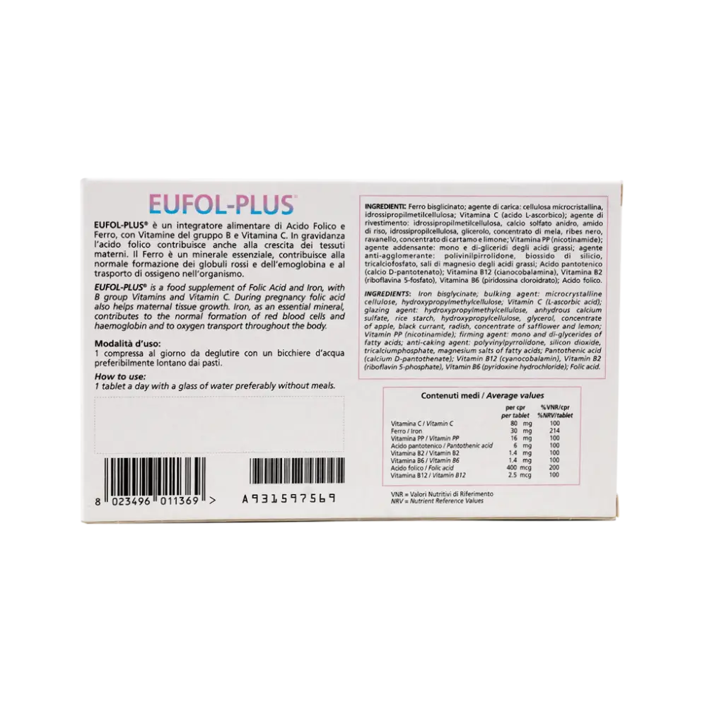 GENES EUFOL-PLUS 30 TAB