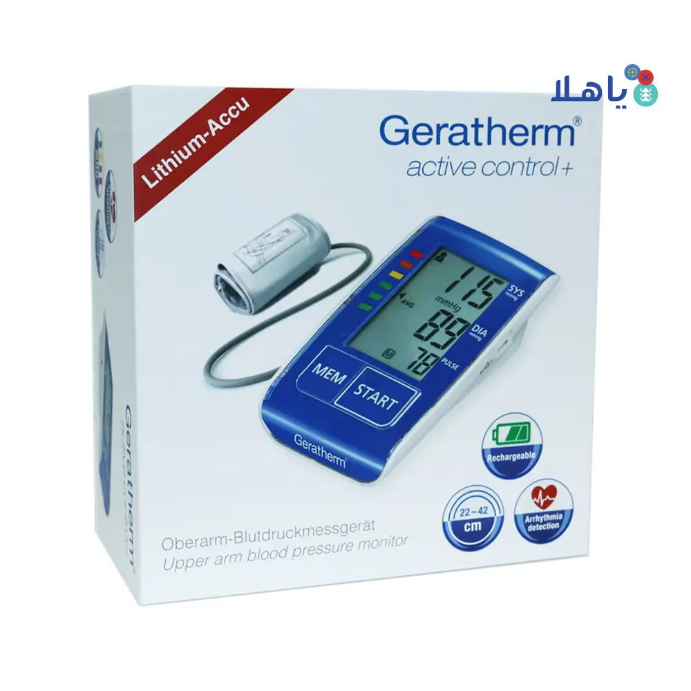 GERATHERM ACTIVE CONTROL+ UPPER ARM BP MONITOR GT-1115