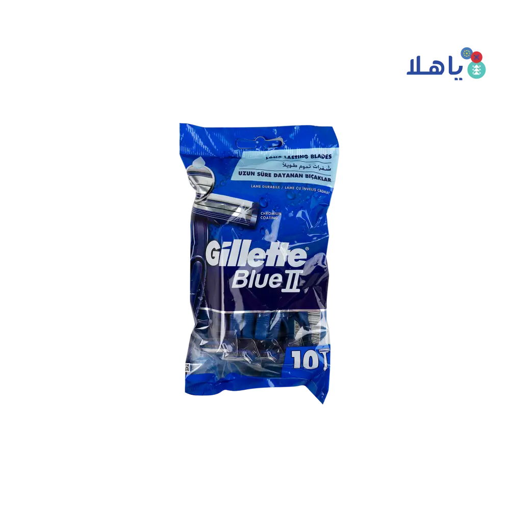 Gillette Blue 2 Chromium Coating 10Pcs