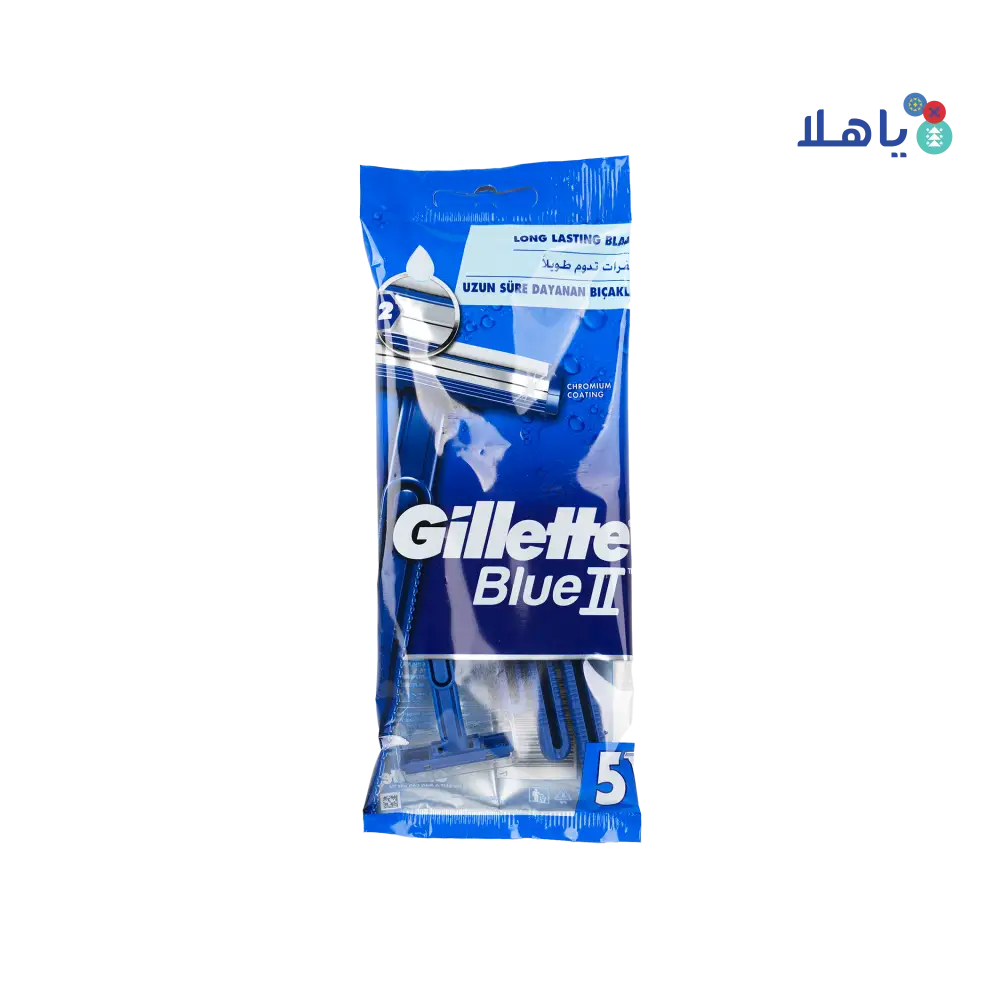 Gillette Blue 2 Chromium Coating 5Pcs