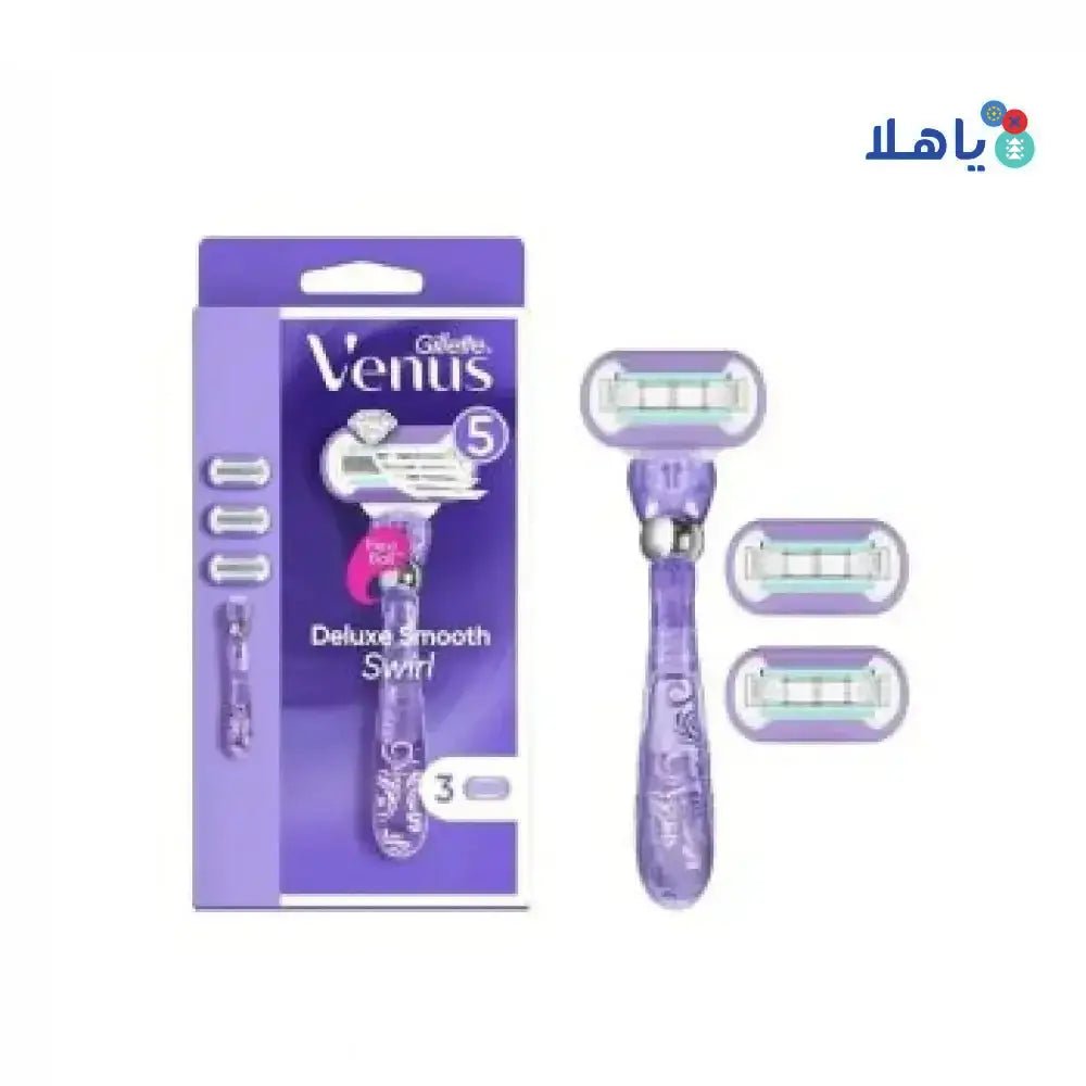 GILLETTE - GILLETTE VENUS DELUXE SMOOTH SWIRL 3 CRT 5 BLADES - Pharmazone - 