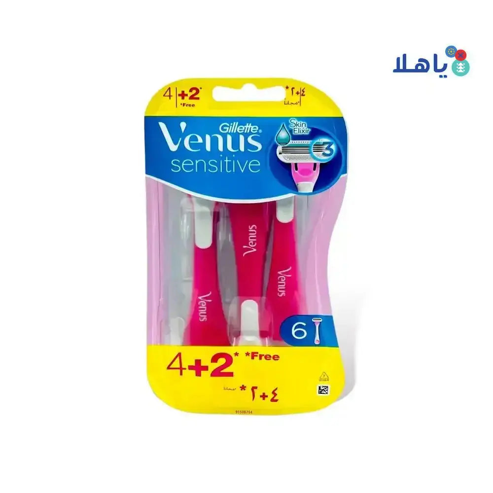 Gillette - Gillette Venus Sensitive 4+2Pcs - Pharmazone - 