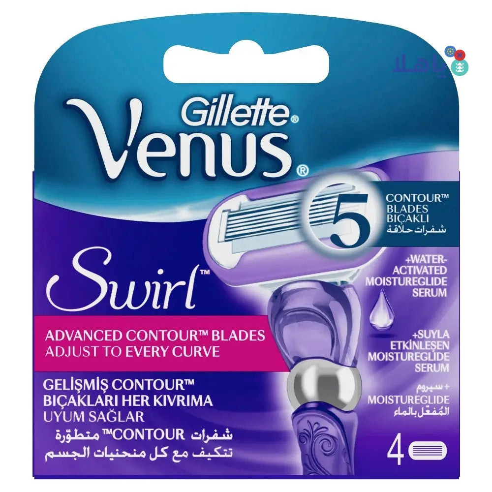 GILLETTE VENUS SWIRL 4 CRT 5 BLADES 682807