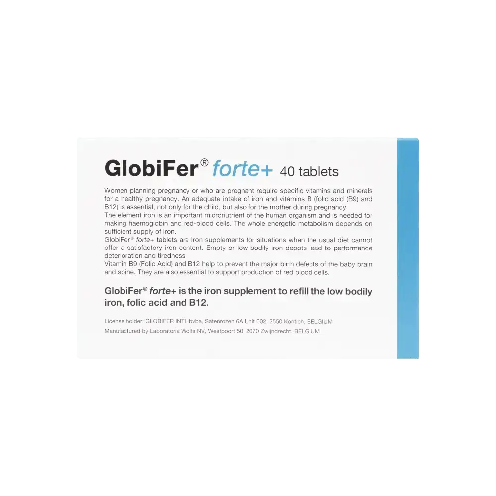 GLOBAL - Globifer Forte + 40Tablets - Pharmazone - 