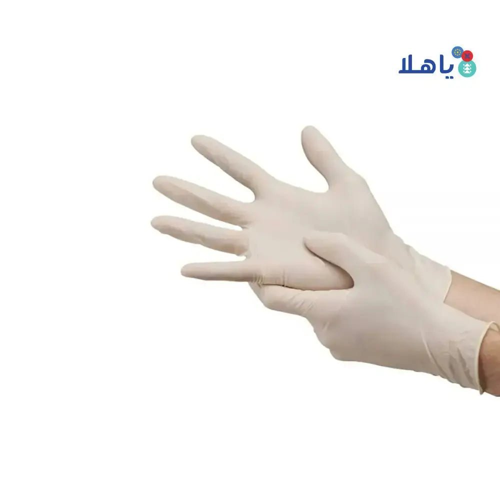 GLOVES - LATEX EXAMINATION POWDER FREE GLOVES - MEDIUM - Pharmazone - 