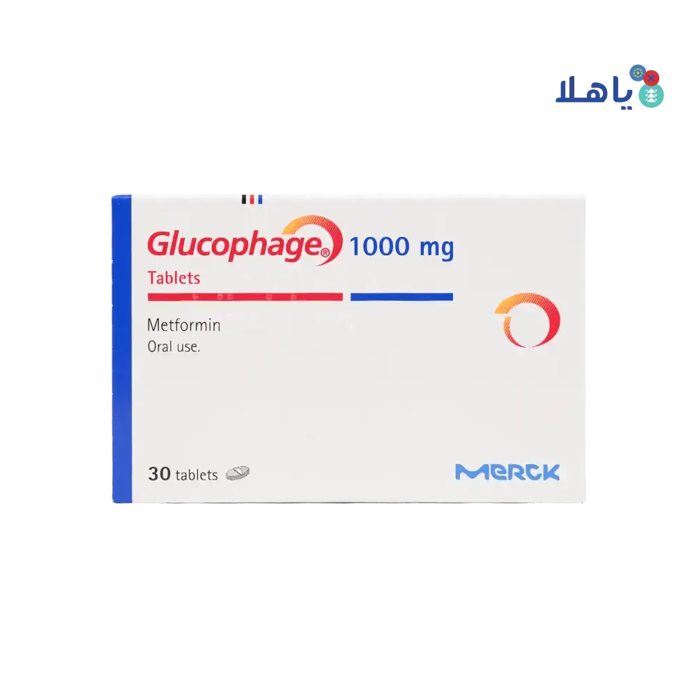 E.MERCK - Glucophage 1000Mg 30 Tablets - Pharmazone - 