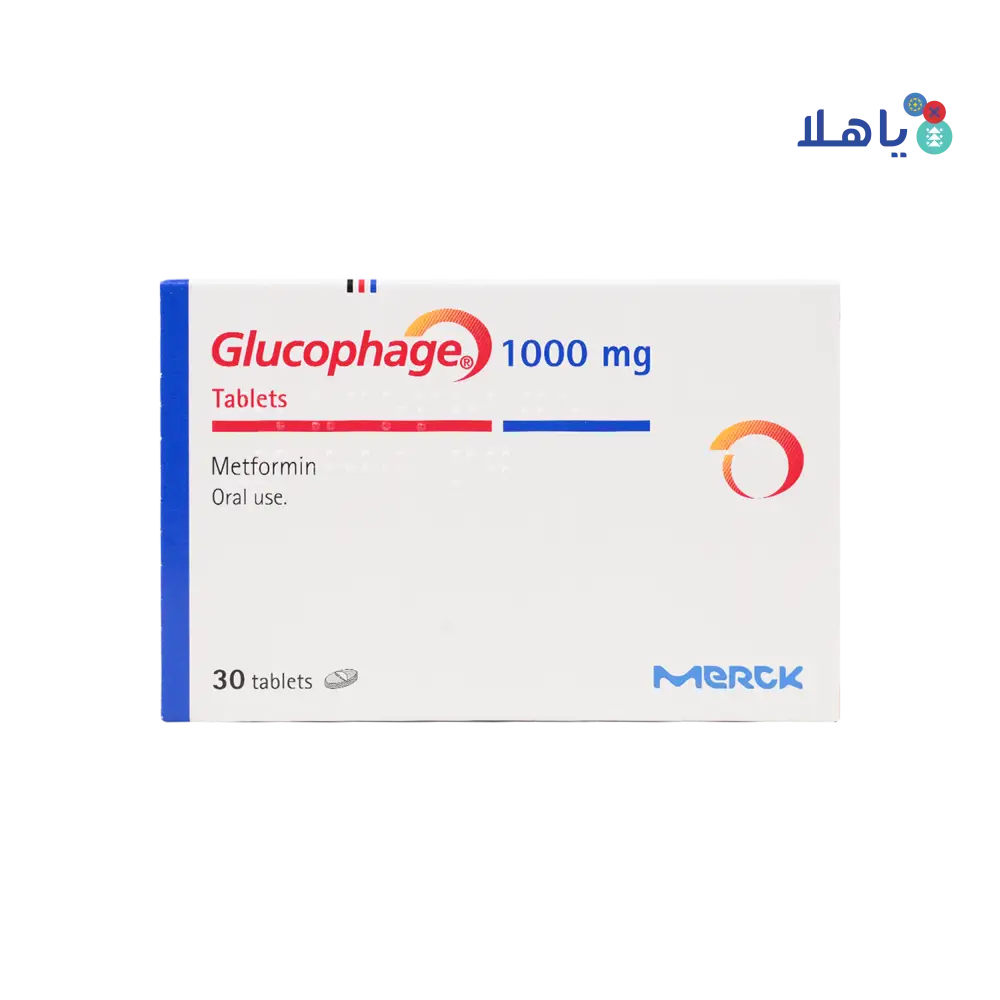 GLUCOPHAGE 1000MG 30 TABLETS