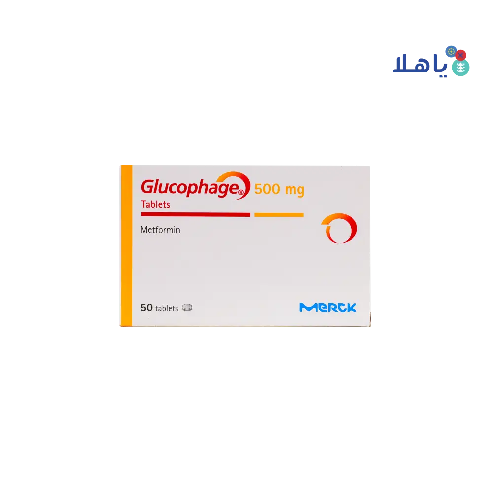 GLUCOPHAGE 500MG 50 TABLETS