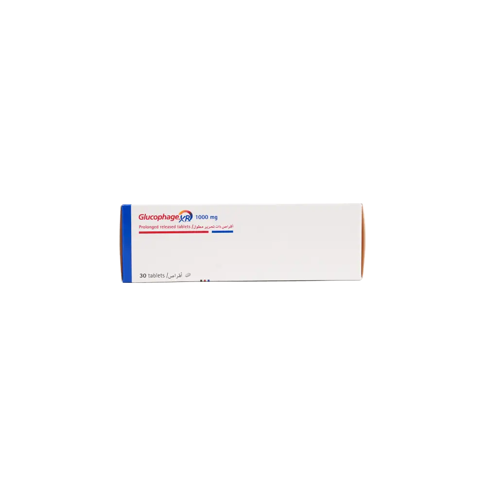 GLUCOPHAGE XR 1000MG 30 TABLETS