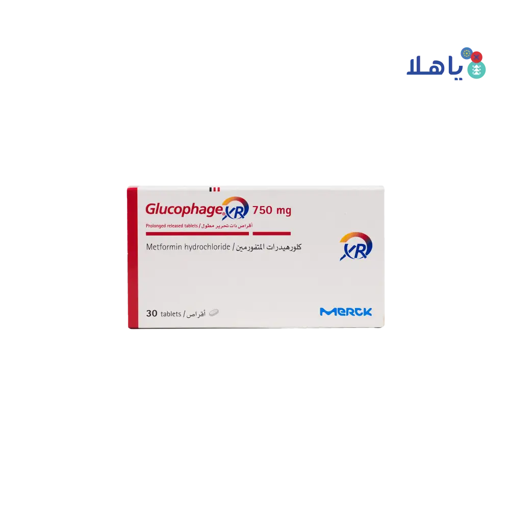 GLUCOPHAGE XR 750MG 30 TABLETS