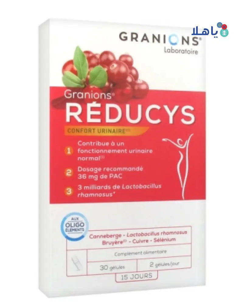 GRANIONS REDUCYS URINARY DISCOMFORT 30CAP