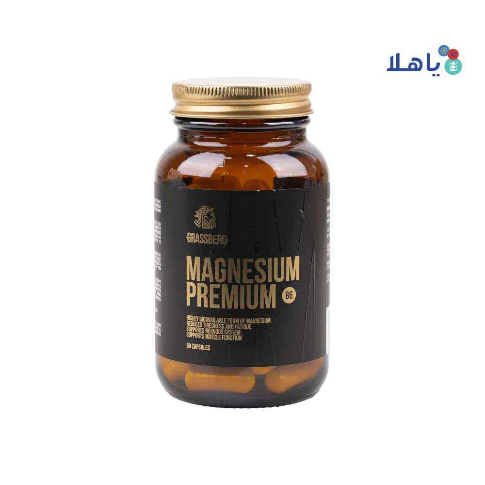 GRASSBERG MAGNESIUM PREMIUM B6 60 CAPSULES