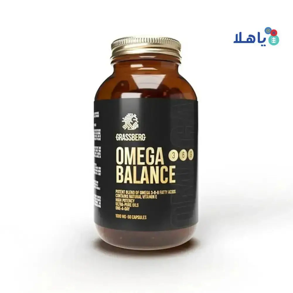 GRASSBERG - GRASSBERG OMEGA 3 - 6 - 9 BALANCE 1000MG 60 CAPSULES - Pharmazone - 