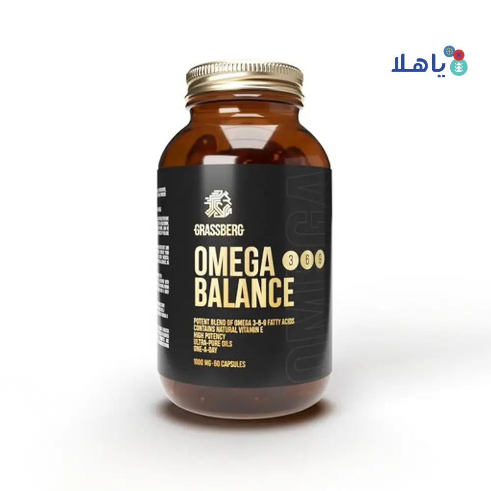 GRASSBERG OMEGA 3-6-9 BALANCE 1000MG 60 CAPSULES