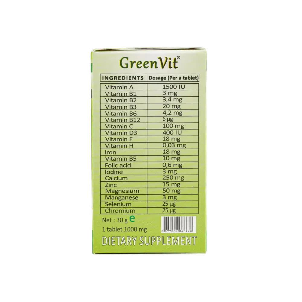 DEVACO - Green Vit 30 Tab - Pharmazone - 