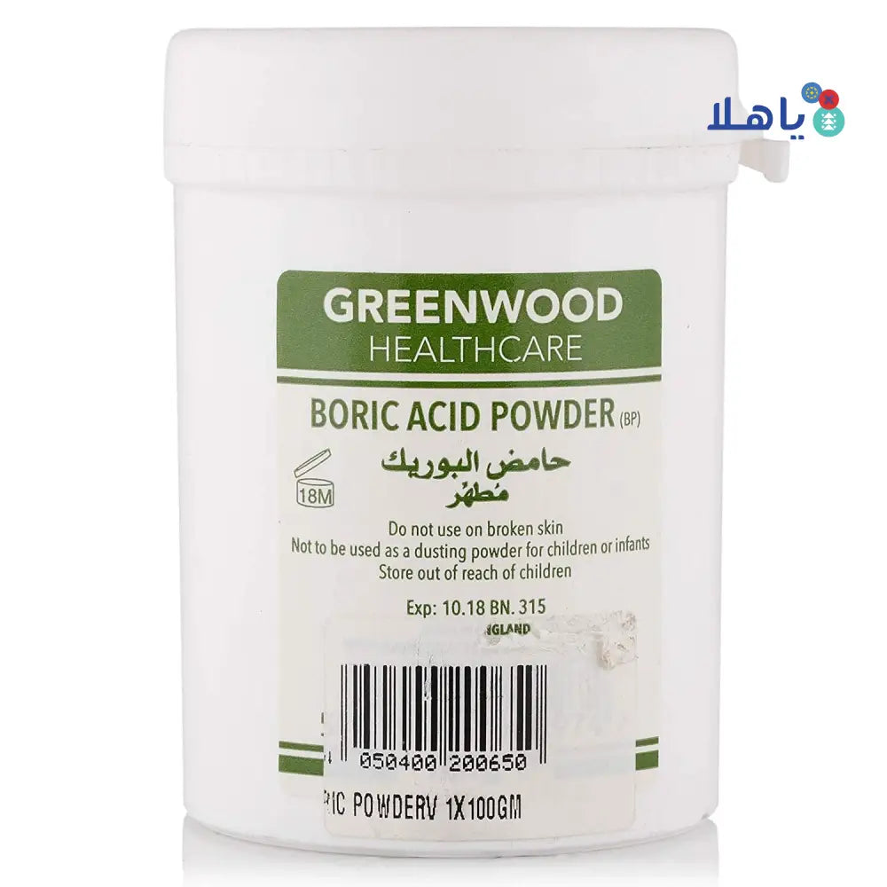 GREEN WOOD BORIC ACID 100G-ENGLAND