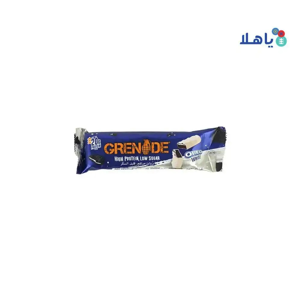 Grenide - Grenade Protein Bar 60g â€“ Oreo White - Pharmazone - 