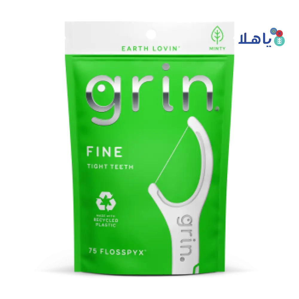 Grin Fine Floss Pic Green 75pcs-3917