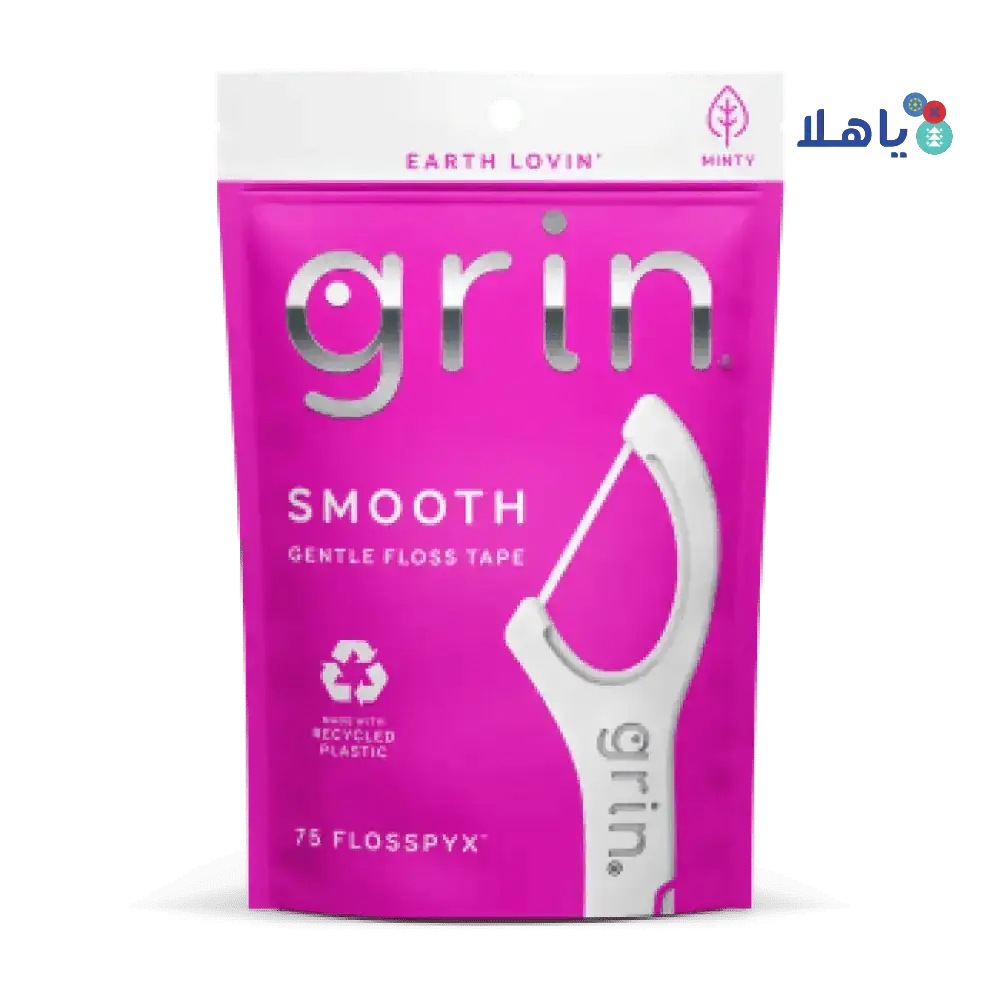 GRIN ORAL CARE - Grin Smooth Floss Pic Pink 75pcs - 3931 - Pharmazone - 