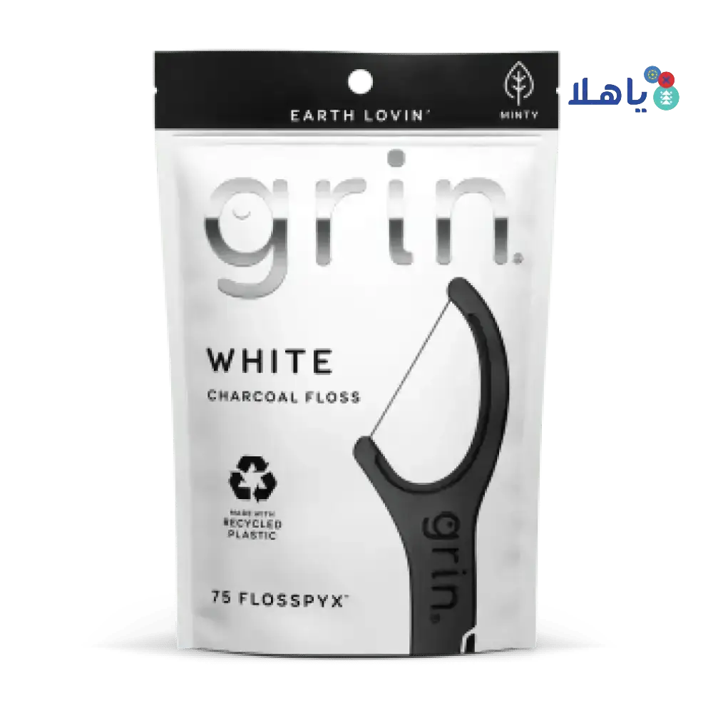 GRIN ORAL CARE - Grin White Floss Pic White 75pcs - 3955 - Pharmazone - 