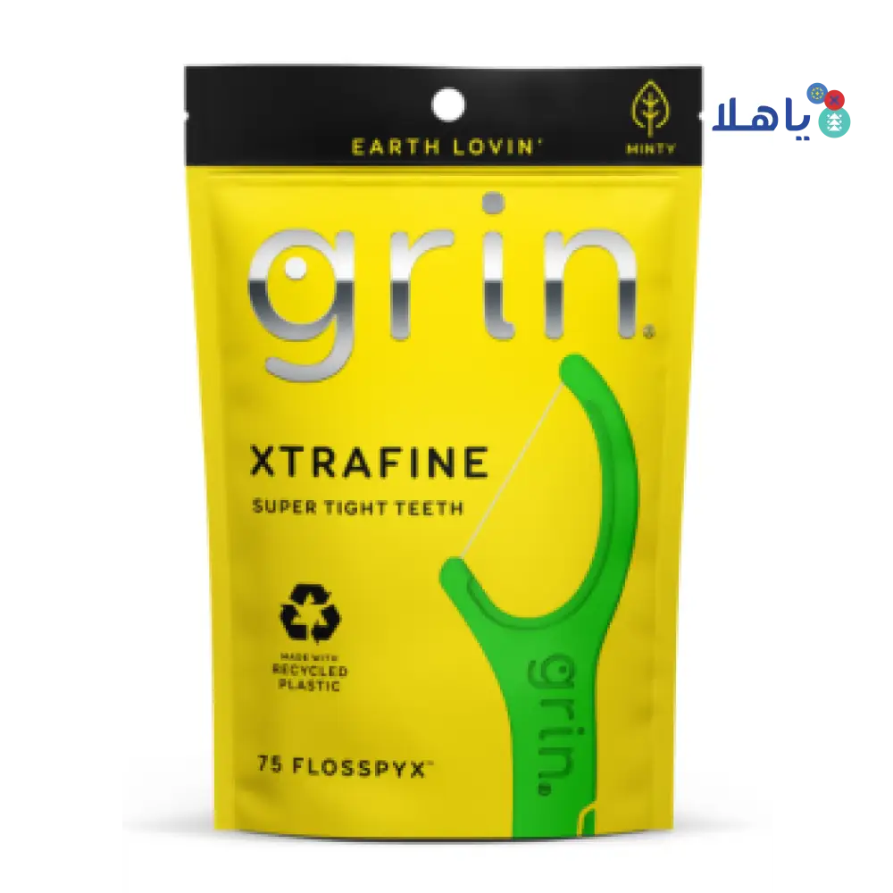 Grin Xtrafine Floss Pic Yellow 75pcs-3993